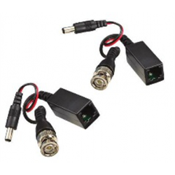 Balun - 1 Channel, Power / Video Balun c/w camera connectors - PAIR