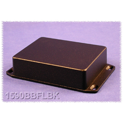 1590B Watertight Flanged Box - Black