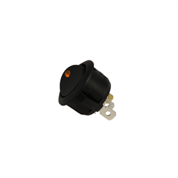 Rocker Switch - Round - 20A @ 12VDC - On-Off - AMBER