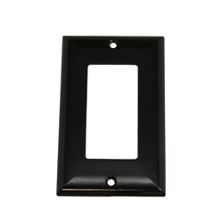 Decora Outer 1 Position Wall Plate Cover - Black