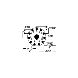 Macromatic - Combination Seal Leak/Over Temperature Relay; 120VAC;4.7K to 100KO
