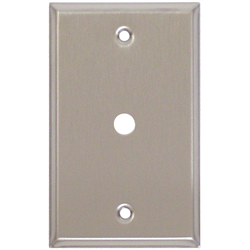 Stainless Steel Wall Plate - Single Hole