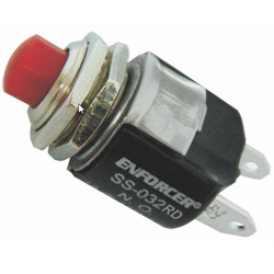 Switch , Pushbutton, Red, N.O., Momentary for 1/2" hole