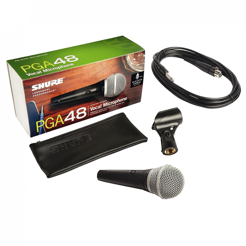 Shure Microphone, w/ On/Off Switch, 1/4 to XLR Cable and more