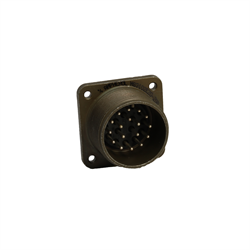Box Mount Receptacle 17-Pos Male