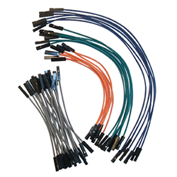 Flexible Jumper Wires - F-F, 40 Pcs