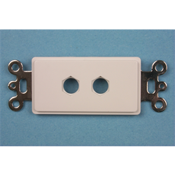 Decora Wall Plate Insert - Two Hole - White