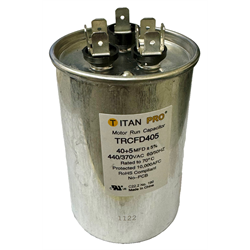 Capacitor. Motor Run, Dual 40-5µf, 440/370VAC