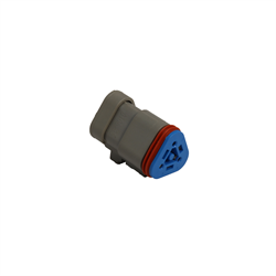 Deutsch - Plug w/ 120 Ohm Resistor, 3 Pin, Gray
