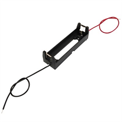Battery Holder - 18650 - 1 Cell, Wire Leads