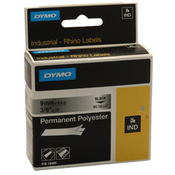 RHINO - 3/8" Metallized Permanent Poly Lables