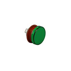 idec - HW Series, Push Button Round FLUSH Lens, GREEN