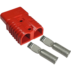 Rectangular Connector - 2 GA/170 Amp Crimp Kit - Red