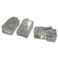 RJ45 (8-pin) Solid Cable Plug - C5E / each
