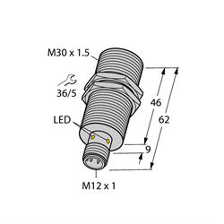 TURCK - ID# 1636732 - Proximity Sensor; Inductive, Embeddable, Range 15mm