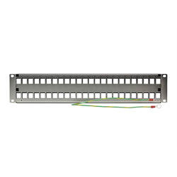 48 Port Blank Patch Panel - Unloaded
