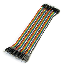 ZipWire - Male-Male, 40 Unzippable Wires (20cm)