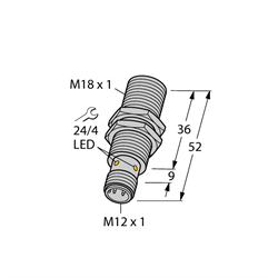 TURCK - ID# 1644731 - Proximity Sensor; Inductive, Embeddable, Range 8mm