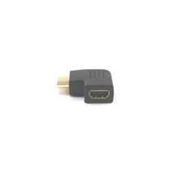 HDMI M/F 90° Adapter, Gold Plated, Side/Side