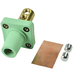 Marinco - CLS Panel Mount (400A/600V) 2/0-4/0 Double Set Screw; Female; Green