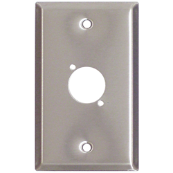 Wall Plate - Stainless Steel w/ 1 XLR Cutout Plate