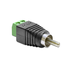 RCA Male to Screw Down Termination Connector - EACH