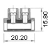 TERMINAL BLOCK 12 POS. 30A (10mm Pitch)