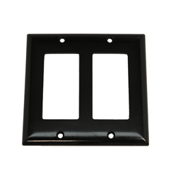 Decora Outer 2 Position Wall Plate Cover - Black
