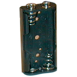 Battery Holder 2-AA Cell, 9V Snap
