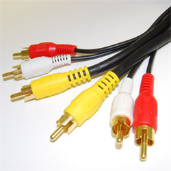 Composite - 12ft. GOLD PLATED A/V CABLE