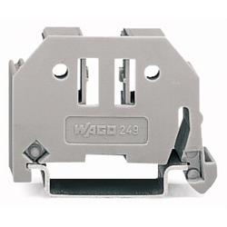 WAGO - Screwless End Stop for DIN 35 Rail, 6mm Wide, Gray
