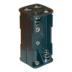 Battery Holder 4-AAA Cell, Terminal