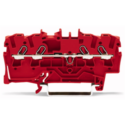 WAGO - 2002 Series - 4 Conductor Terminal Block - RED