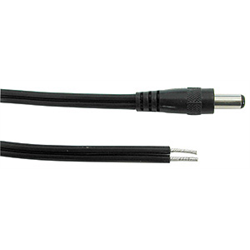 Power Cord 2.1 x 5.5 x 11mm Plug - Tinned Ends, 6ft 18AWG