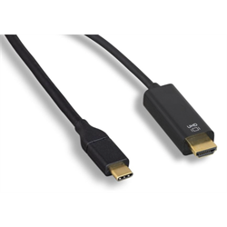 USB 3.1 Type C to HDMI Cable, Black, 6ft