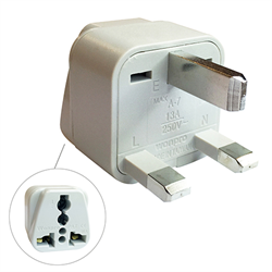Travel Adapter - 3 Conductor - UK