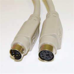 PS/2 Mini Din M/F Cable - 6 ft.***