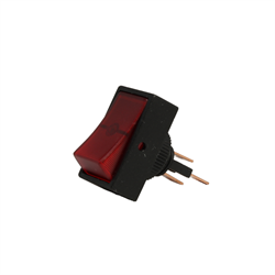 Rocker Switch - Red LED - 30A - 12-14VDC - On-Off