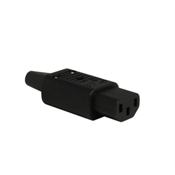 IEC Connector C13, Rewireable, Straight