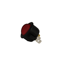 Rocker Switch - Round - 20A @ 12VDC - On-Off - Fully RED