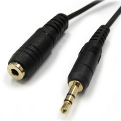 3.5mm Plug to 3.5MM Jack - 10ft. - M/F - Stereo
