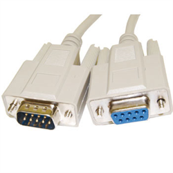 DB9 Pin Cable M/F 15ft.