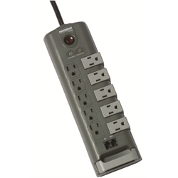 Minuteman - 5-Rotating Outlet Strip, Phone Protection, 2880 Joules