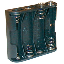 Battery Holder 4-AA Cell, 9V Snap
