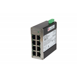Red Lion 8 Port Ethernet Switch 10-32 vdc Din Rail Mount