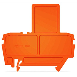 WAGO - 2002 Series - End Plate for Fuse Terminal Blocks - Orange