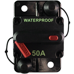 Circuit Breaker - Waterproof - Hi Amp Manual Reset - 50A