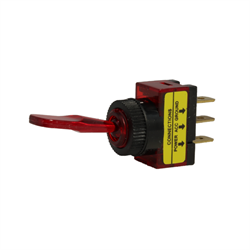 Toggle Switch - Red LED - 20A - 12-14VDC - On-Off
