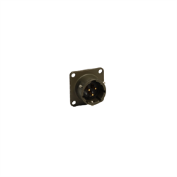 PT Box Mount Receptacle 3-Pin Male