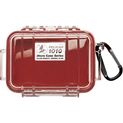 Pelican Micro Case - Red w/ Clear Lid